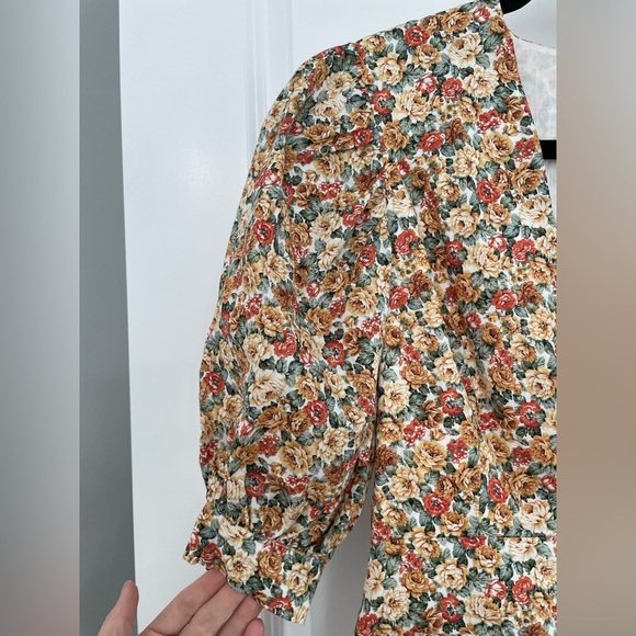 Free People Seven Wonders Marguerite Playsuit Size 2 Floral Cottage Romper. 22 - Picture 7 of 12